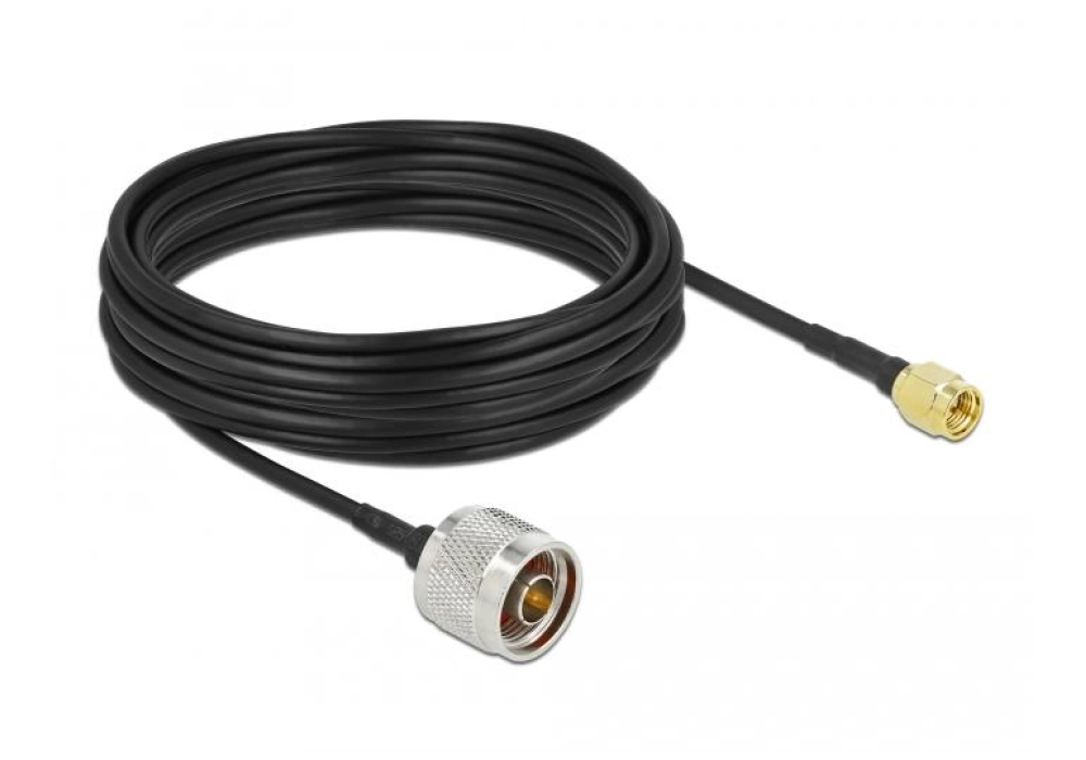 DeLOCK Antenna Cable N plug to SMA plug LMR/CFD100 - 10.0 m