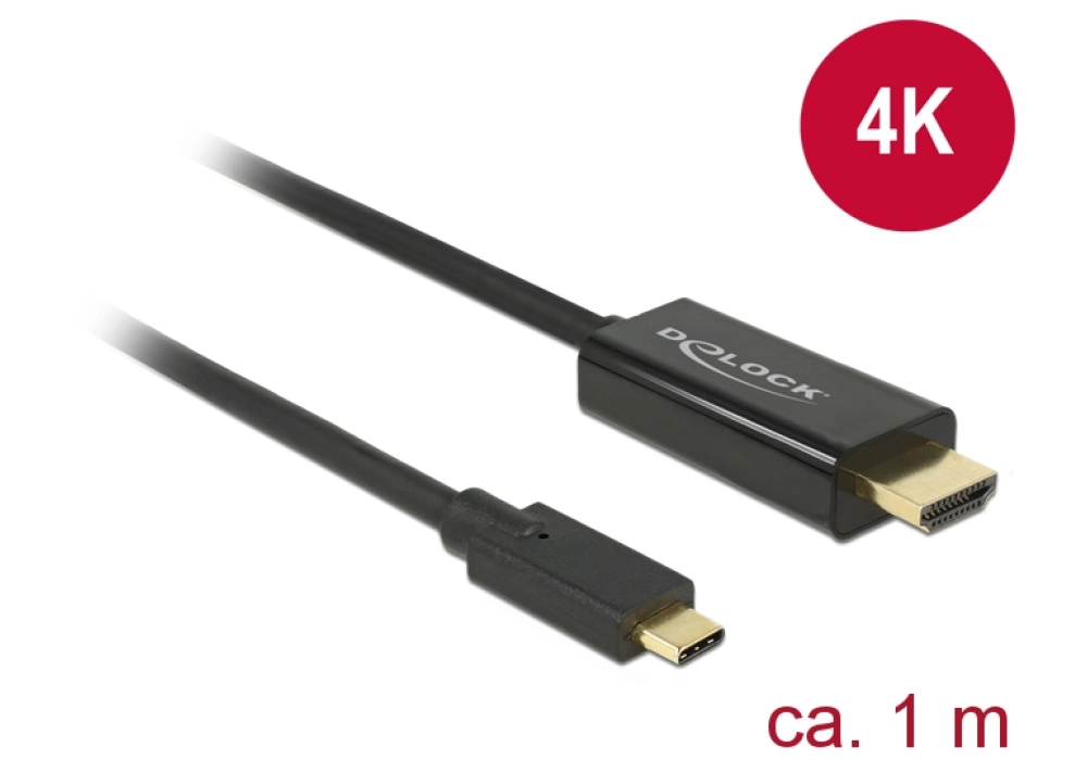 DeLOCK Cable USB Type-C male > HDMI male - 1 m 