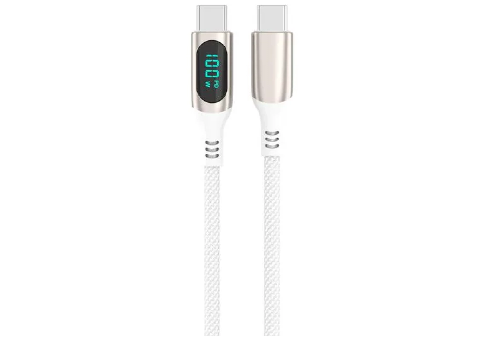 4smarts Câble USB 2.0 DigitCord jusqu'à 100W USB C - USB C 3 m