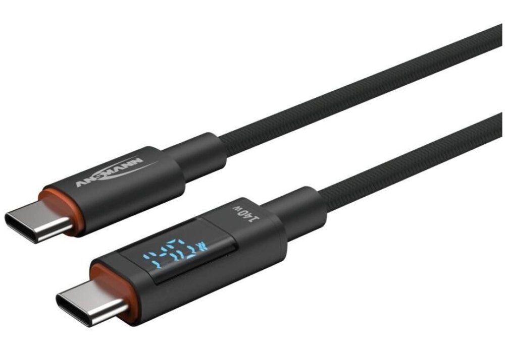 Ansmann Câble chargeur USB Câble type-C vers USB type-C, 120 cm