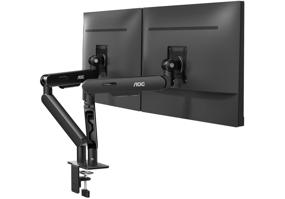 AOC Supports de table AM420B Dual jusqu’à 9 kg – Noir