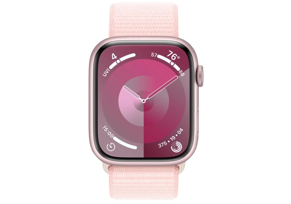 Apple Watch Series 9 41 mm Alu Rose Loop Rose pâle