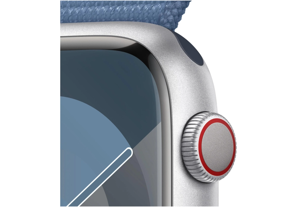 Apple Watch Series 9 41 mm LTE Alu Argent Loop Bleu dhiver