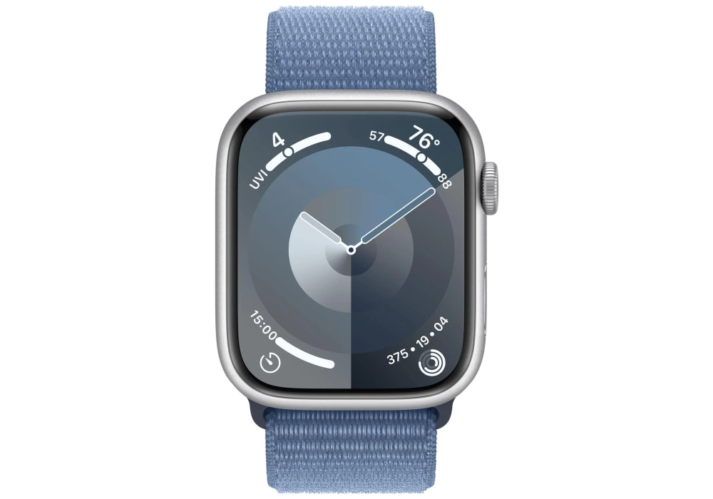 Apple Watch Series 9 41 mm LTE Alu Argent Loop Bleu dhiver