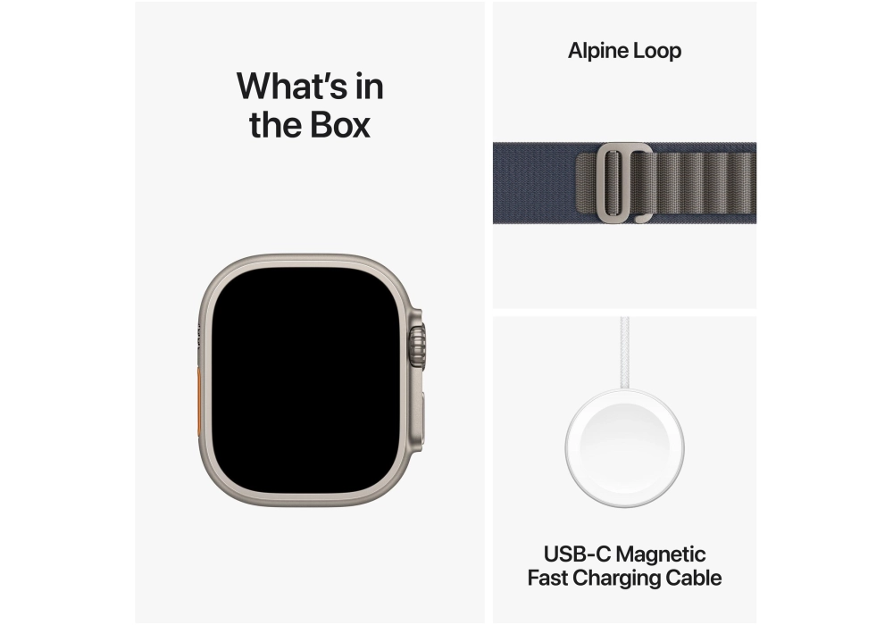Apple Watch Ultra 2 Alpine Loop Bleu Large
