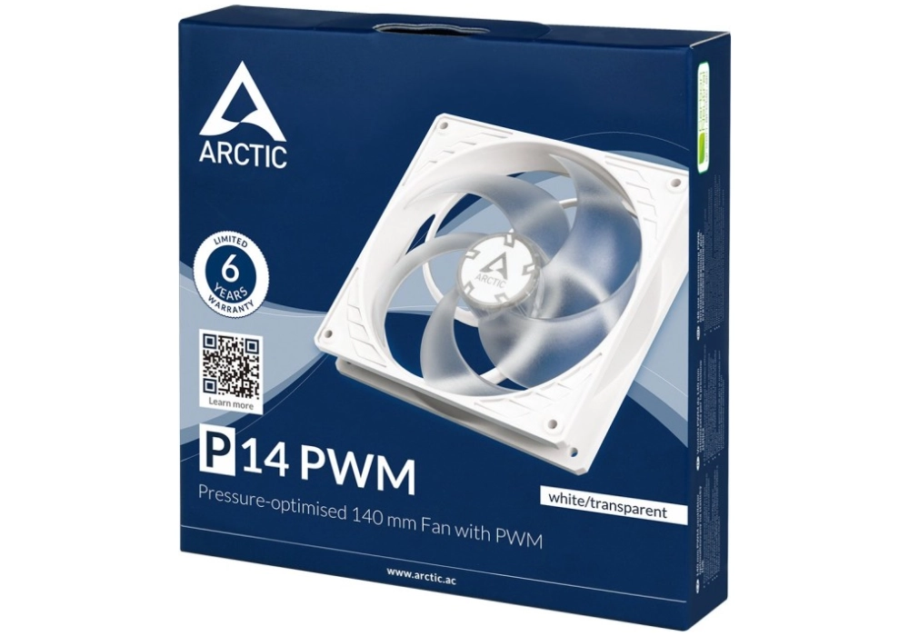 Arctic P14 PWM (Blanc/transparent)