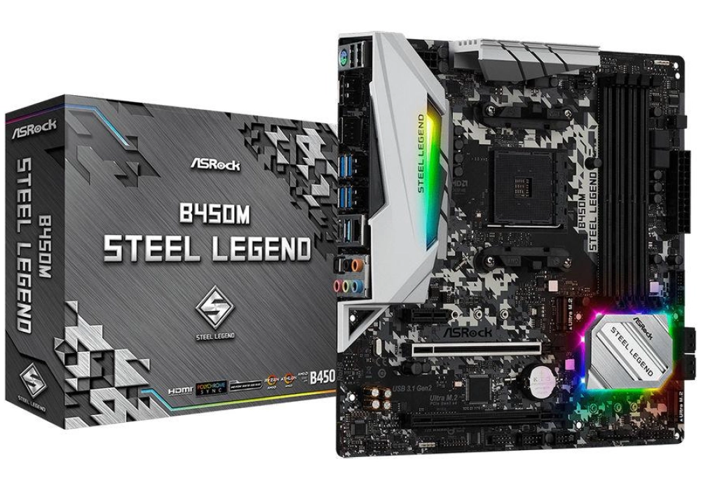 Asrock steel legend b450 после обновления перестала поддерживать ryzen 2