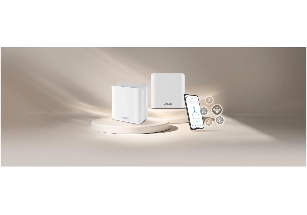 ASUS Routeur WiFi Dual-Band ZenWiFi BD4 Paquet de 3 blancs