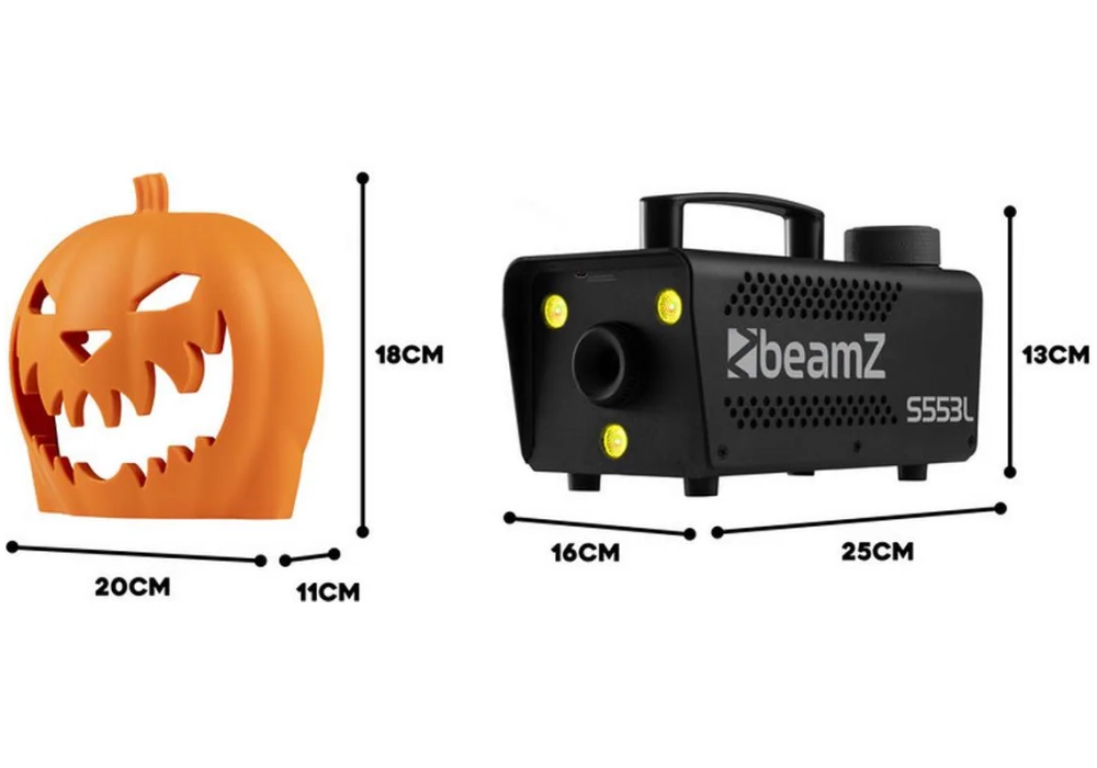 BeamZ Machine fumigène S553L Halloween Set