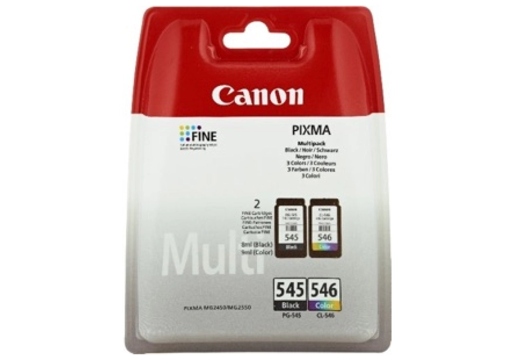 Canon Inkjet Cartridge PG-545 & CL-546 - Multi Pack