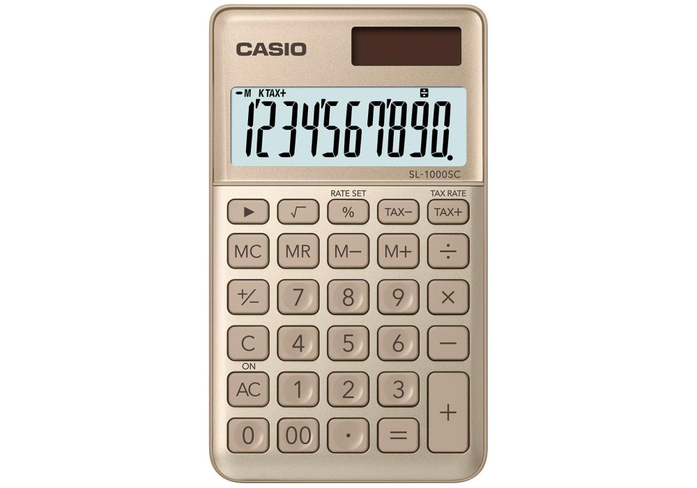 Casio Calculatrice CS-SL-1000SC-GD Or