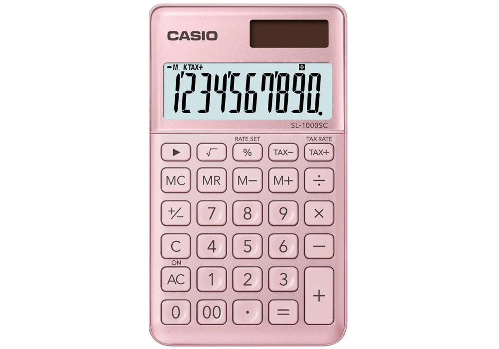 Casio Calculatrice CS-SL-1000SC-PK Rose