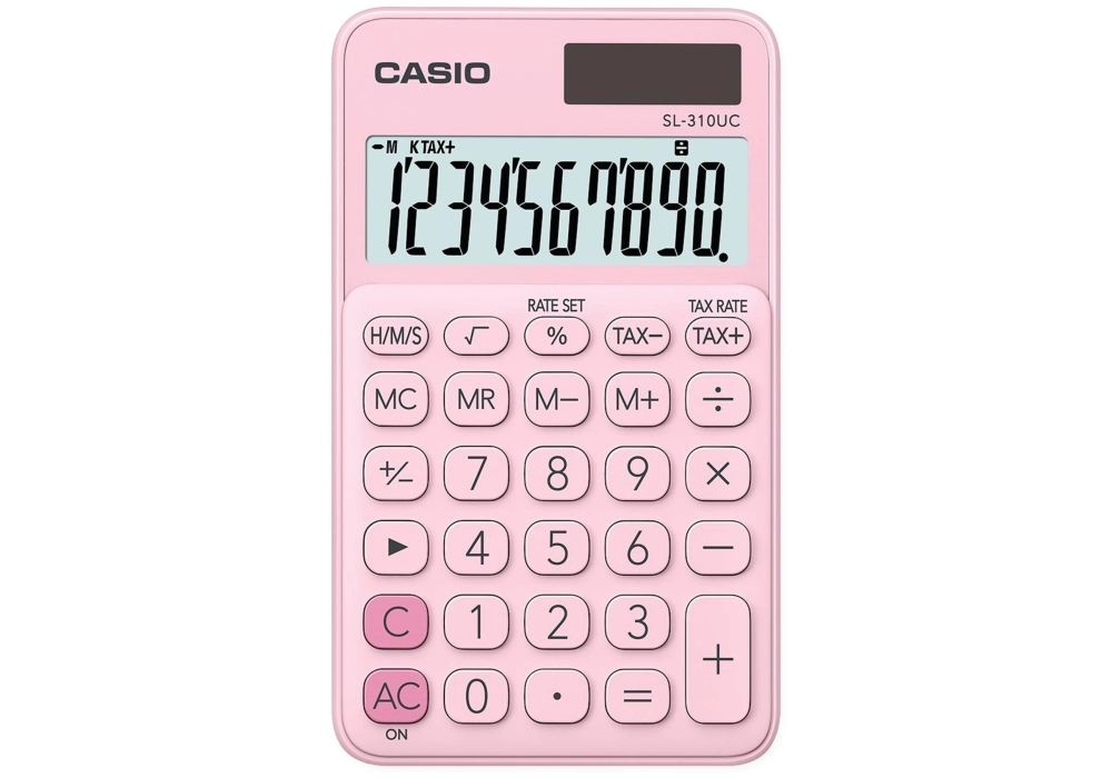 Casio  Taschenrechner / 10-stellig, pink