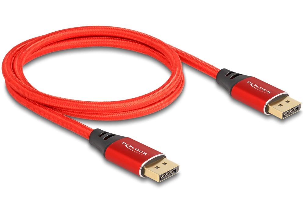 Delock Câble 16K 60 Hz DisplayPort - DisplayPort, 1 m, Rouge