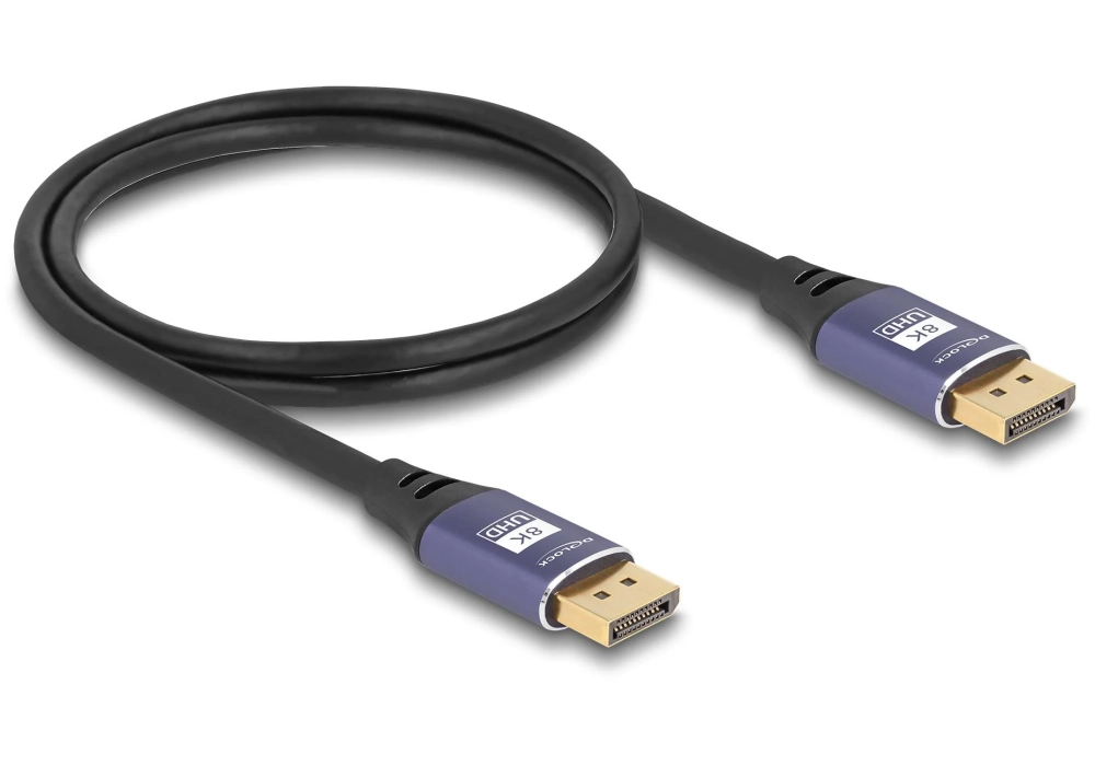 Delock Câble 8K 60 Hz DisplayPort - DisplayPort, 1 m, Lilas