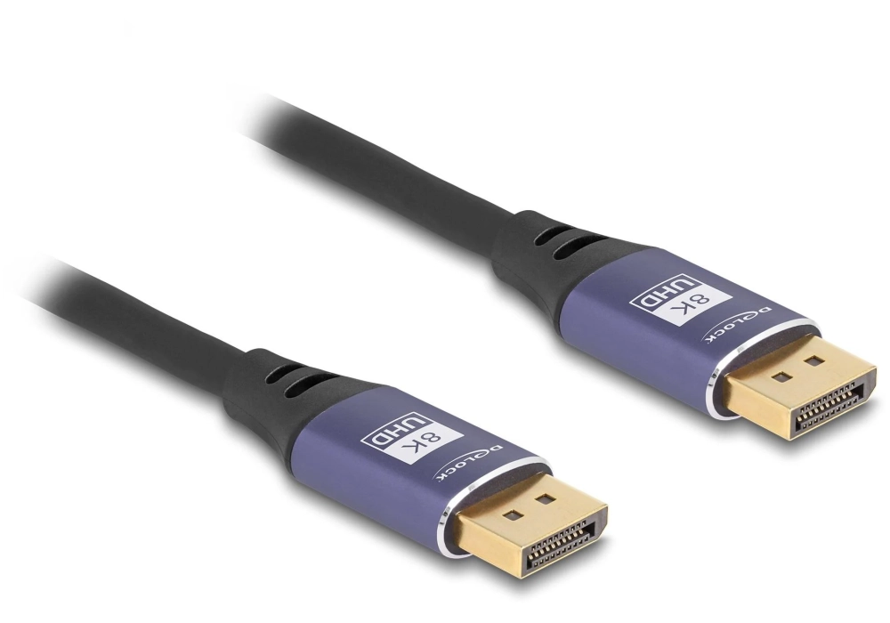 Delock Câble 8K 60 Hz DisplayPort - DisplayPort, 2 m, Lilas