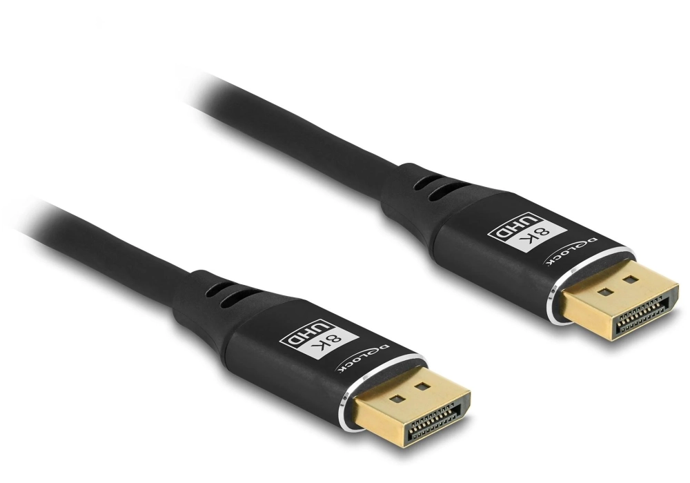 Delock Câble 8K 60 Hz DisplayPort - DisplayPort, 2 m, Noir