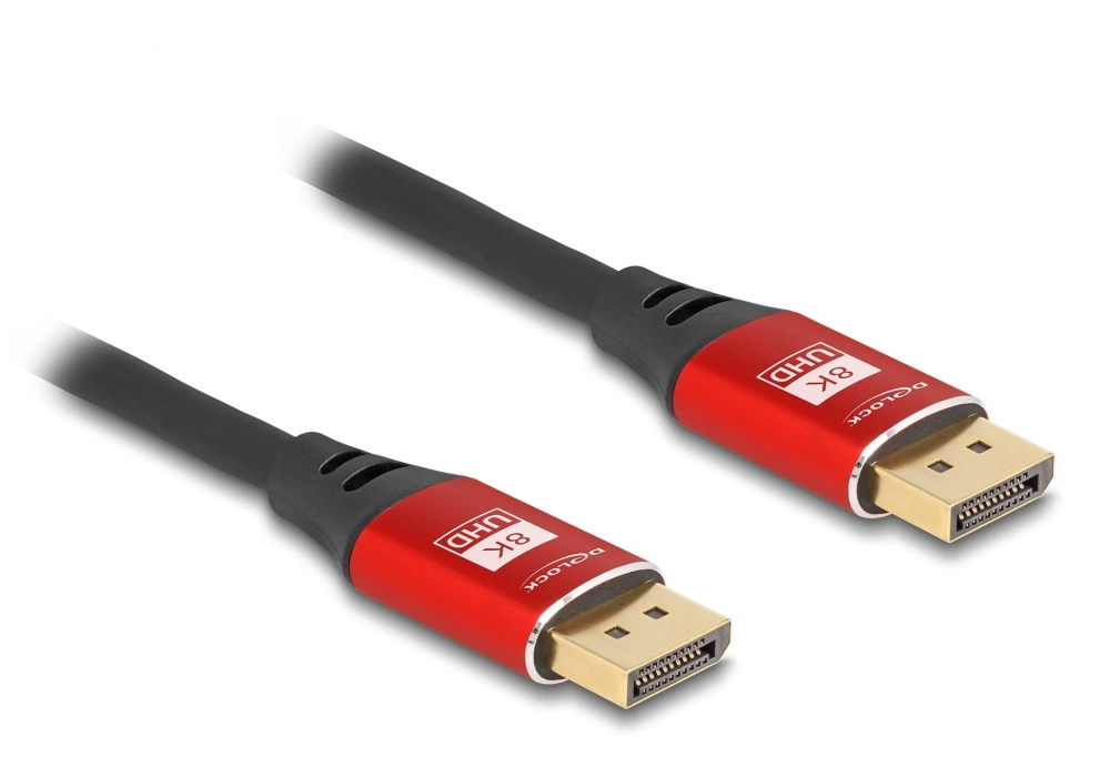 Delock Câble 8K 60 Hz DisplayPort - DisplayPort, 3 m, Rouge