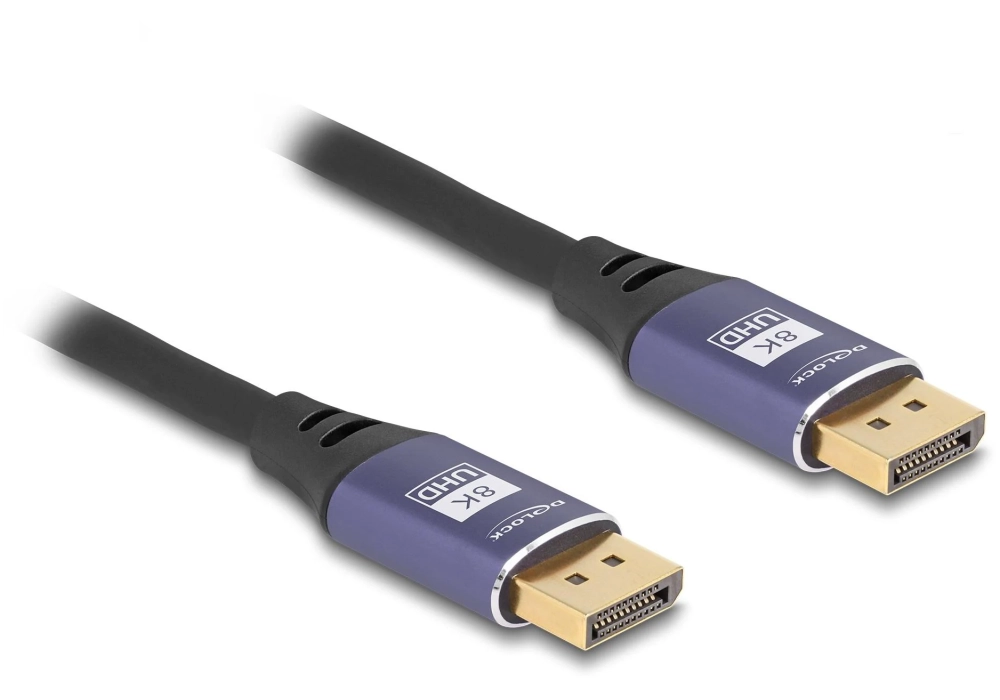 Delock Câble 8K 60 Hz DisplayPort - DisplayPort, 5 m, Lilas