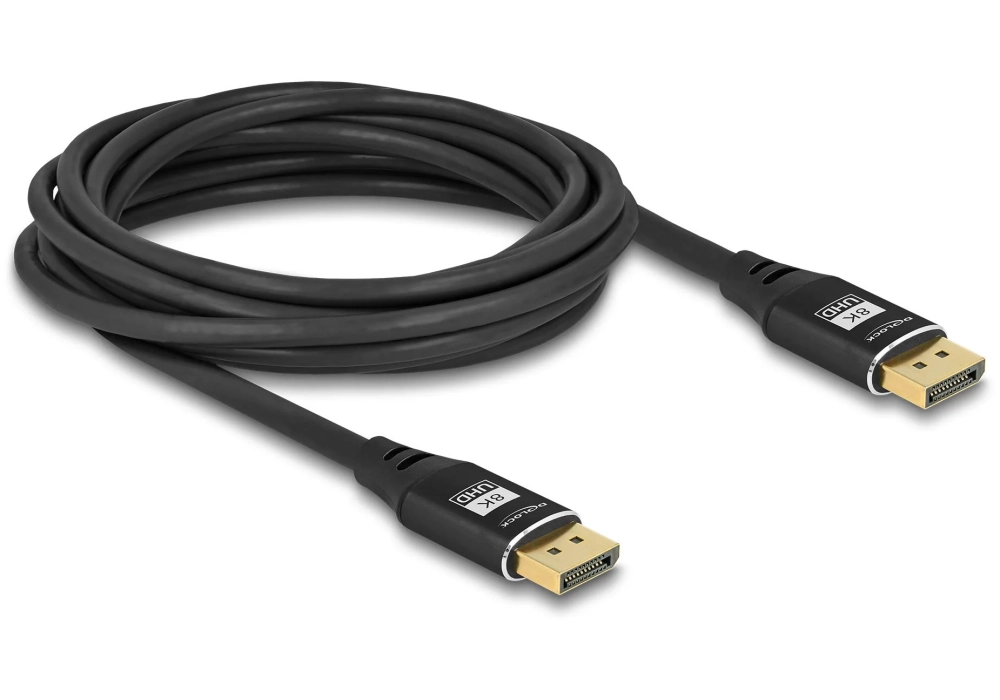 Delock Câble 8K 60 Hz DisplayPort - DisplayPort, 5 m, Noir