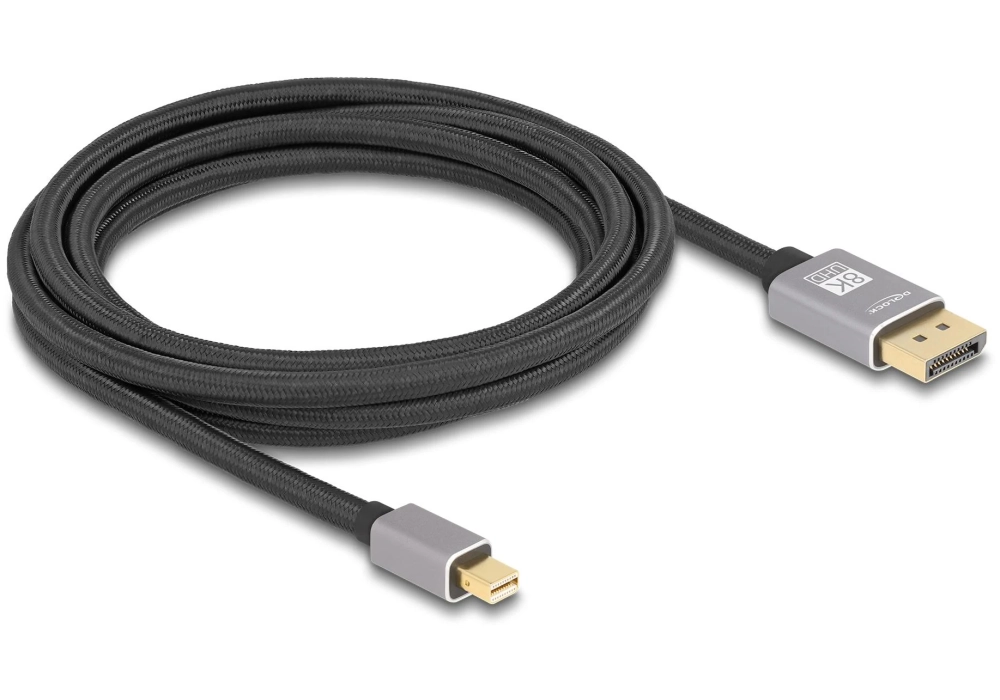 Delock Câble 8K 60 Hz Mini DisplayPort - DisplayPort, 3 m