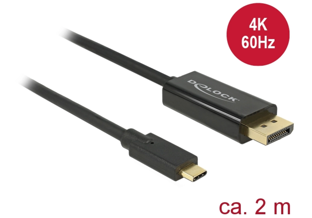 DeLOCK Cable USB Type-C male > DisplayPort male - 2 m 