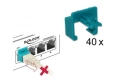 DeLOCK Set Secure Clip RJ45 40 pièces