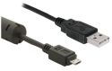 DeLOCK USB 2.0 A/USB micro-B Male Cable - 3.0 m