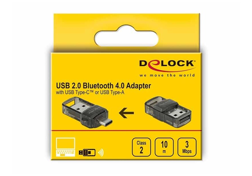 Delock USB-Bluetooth-Adapter 61002 2in1