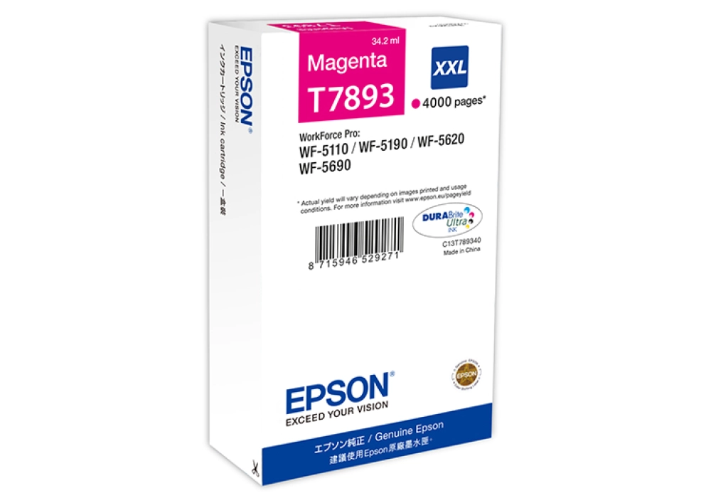 Epson Ink Cartridge T7893 - Magenta