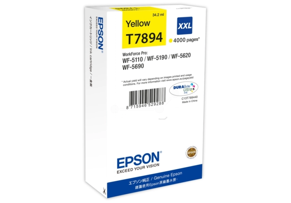 Epson Ink Cartridge T7894 - Yellow