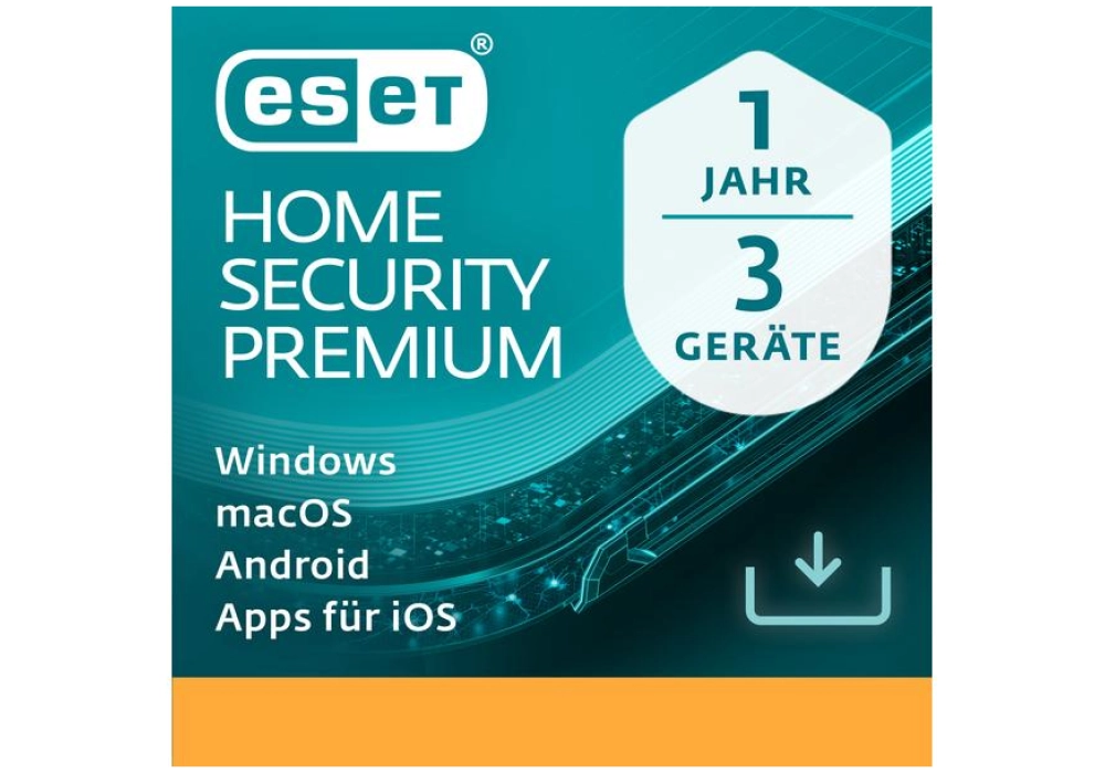 ESET HOME Security Premium 3PC 1 an - No CD/DVD - Clé envoyée par mail