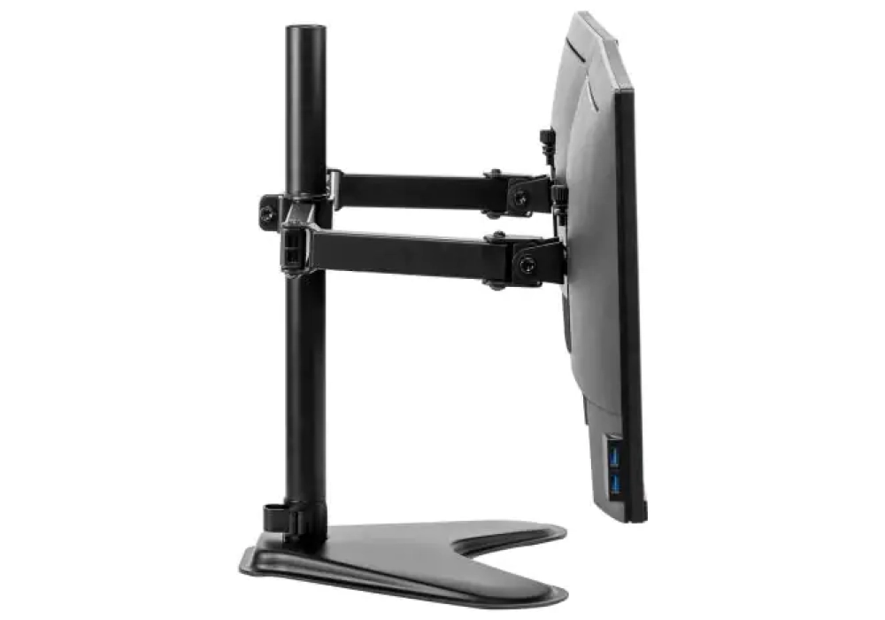 Fellowes Pied de table pour écran Seasa bras pour moniteur double jusqu'à 16 kg