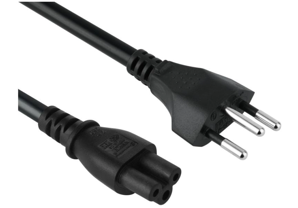 FURBER.power Câble d'alimentation C5-T12 - 3.0 m (Noir) Mickey