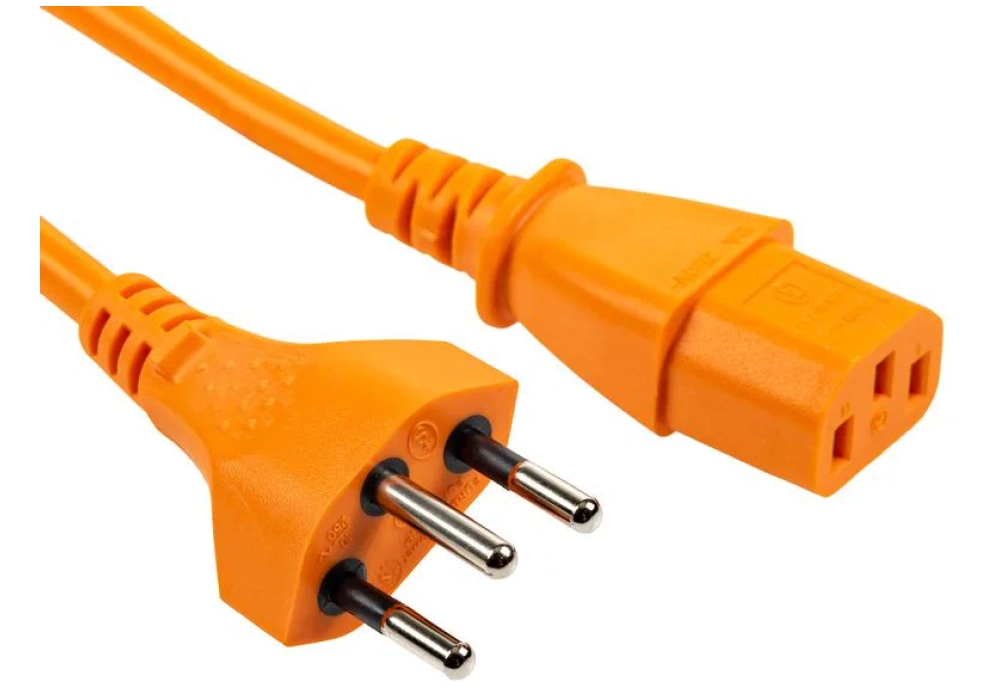 FURBER.power Câbles d’alimentation C13-T12 - 0.5 m (Orange)