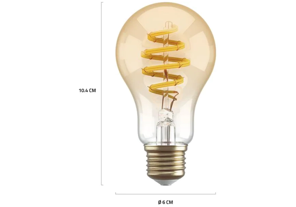 hombli Ampoule Smart Filament Bulb, E27, 5.5 W, ambre