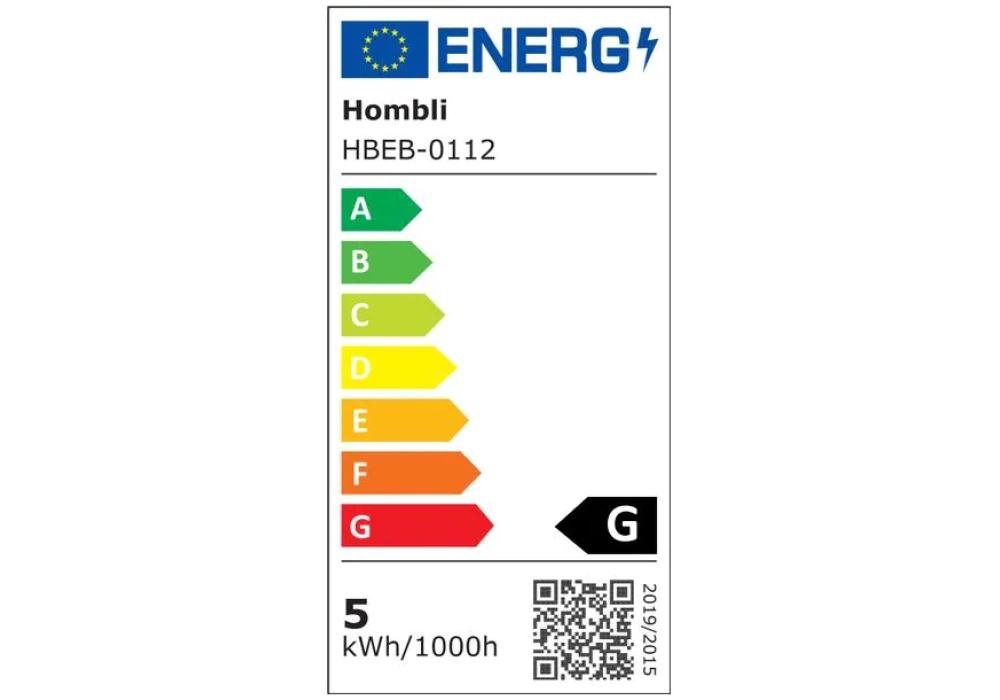 hombli Ampoule Smart Filament Bulb, E27, 5.5 W, ambre