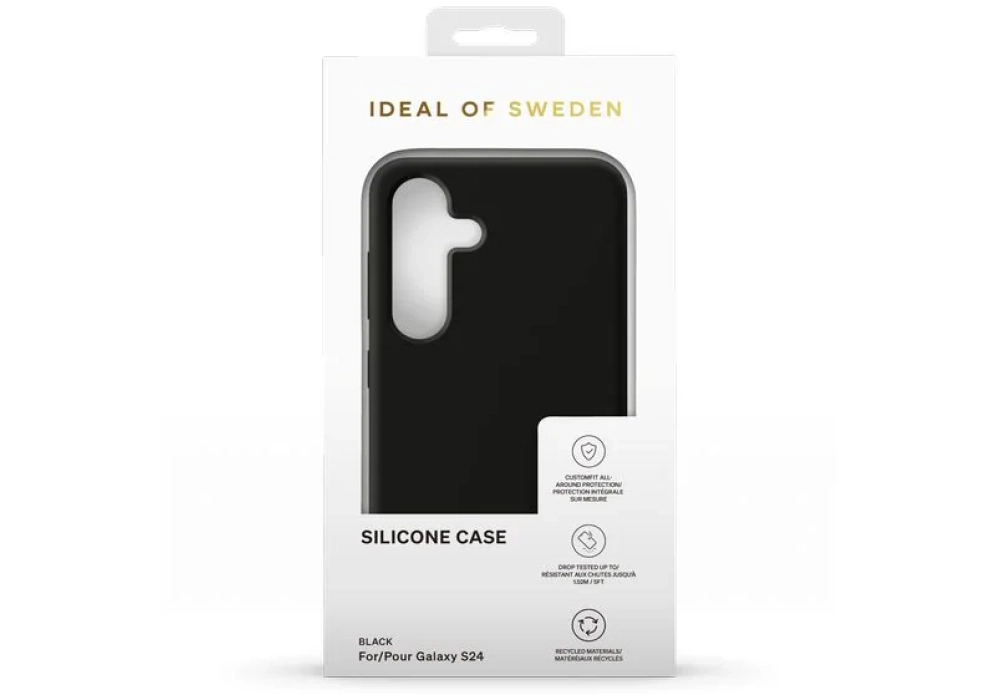 Ideal of Sweden Coque arrière Silicone Galaxy S24 Noir