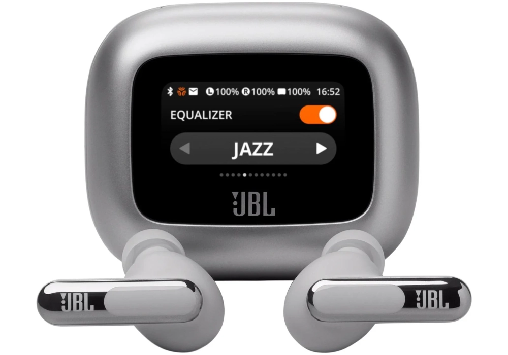 JBL Écouteurs intra-auriculaires Wireless Live Beam 3 Argenté