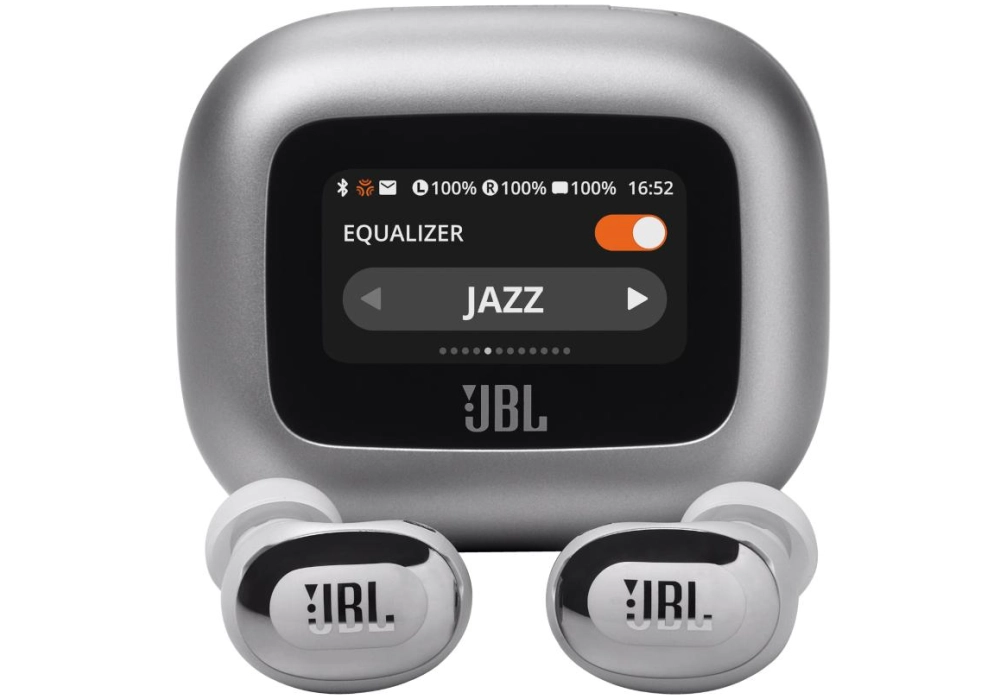 JBL Écouteurs intra-auriculaires Wireless Live Buds 3 Argenté