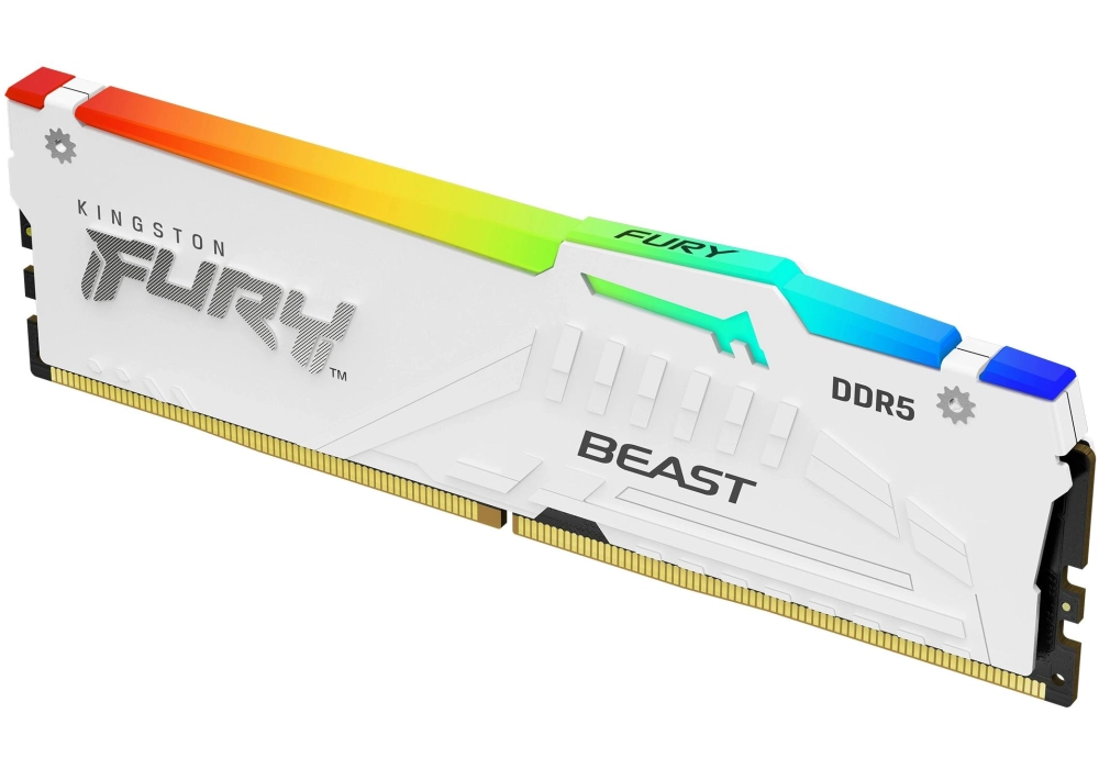 Kingston DDR5-RAM FURY Beast Blanc RGB 6000 MHz 2x 16 GB