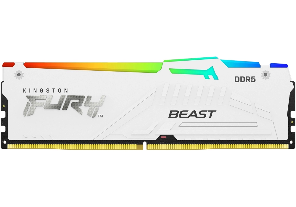 Kingston DDR5-RAM FURY Beast Blanc RGB 6000 MHz 2x 16 GB