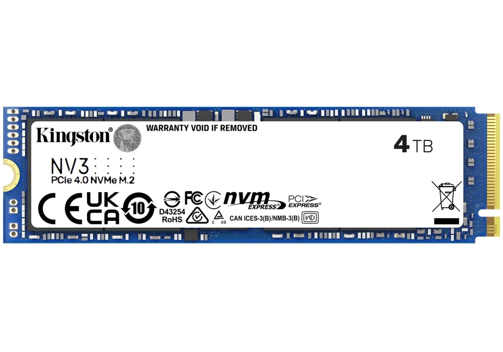 Kingston SSD NV3 M.2 2280 NVMe 4000 GB