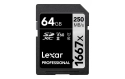 Lexar Carte SDXC Professional 1667x SILVER Serie 64 GB