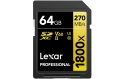 Lexar Carte SDXC Professional 1800x Gold Series 64 GB