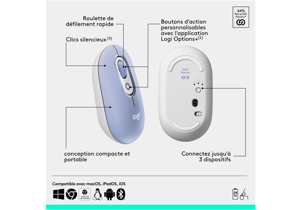 Logitech POP Icon Combo Lilac (CH Layout)