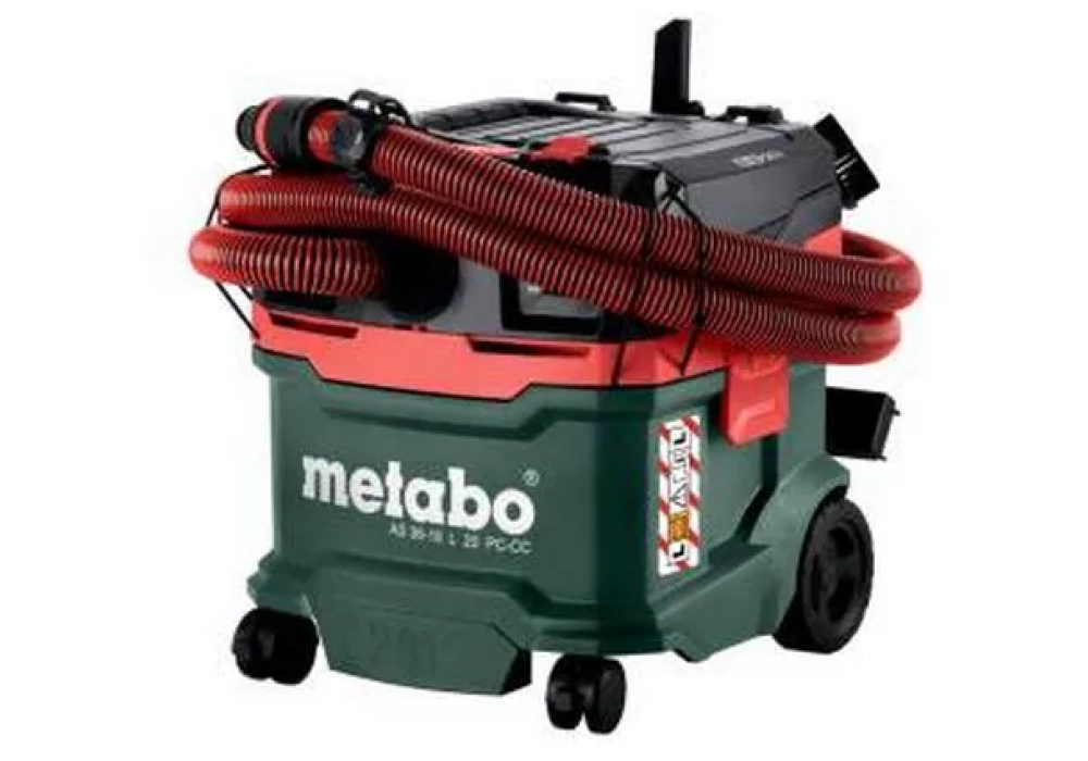 Metabo Aspirateur à déchets humides/secs sans fil AS 36-18 L 20 PC-CC Solo