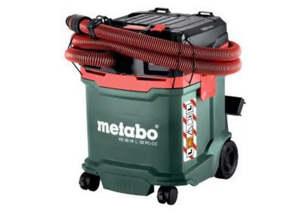 Metabo Aspirateur à déchets humides/secs sans fil AS 36-18 L 30 PC-CC Solo