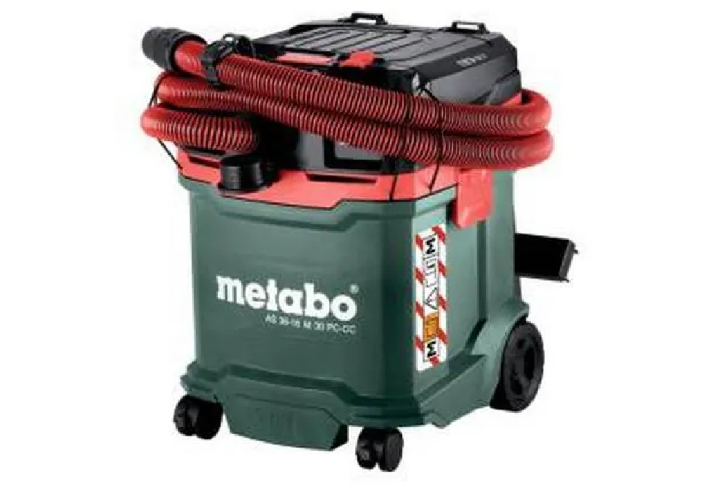 Metabo Aspirateur à déchets humides/secs sans fil AS 36-18 M 30 PC-CC Solo