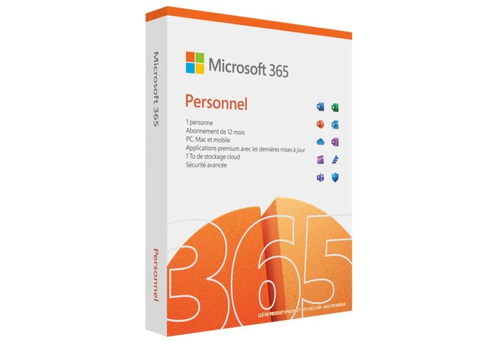 Microsoft 365 Personal Boîte, 1 Utilisateur, Français